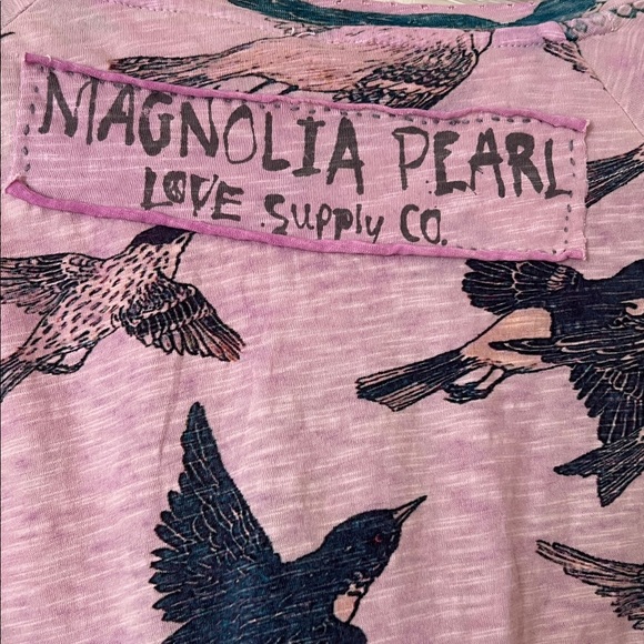 Magnolia Pearl bird long sleeve top one size - Picture 5 of 5